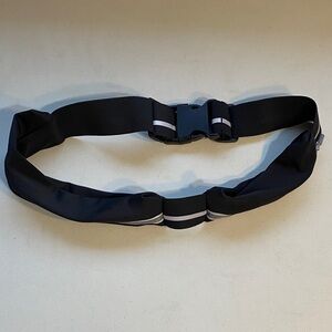 Stylish Black Belt with Silver Accents